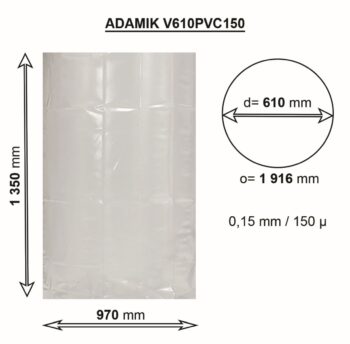 Vak ADAMIK V610PVC150 rozmery